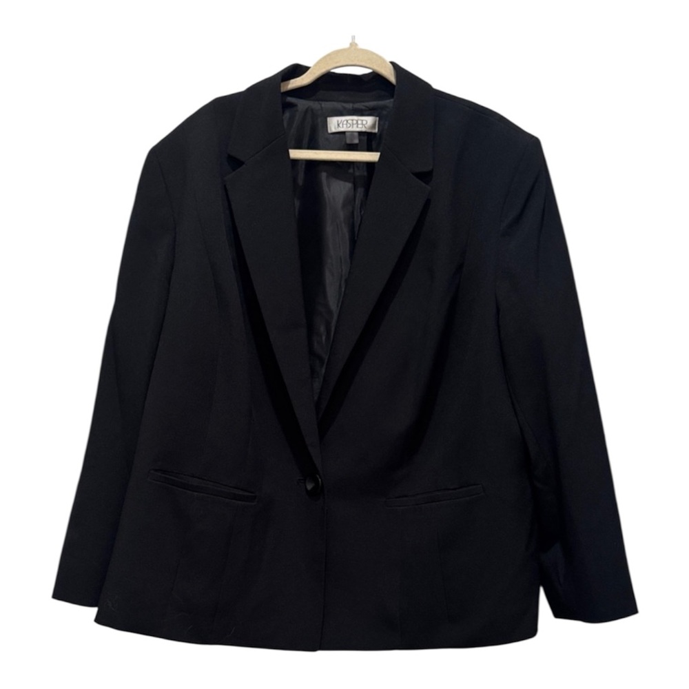 Kasper Women's Classic Black Suit Jacket Size 24W